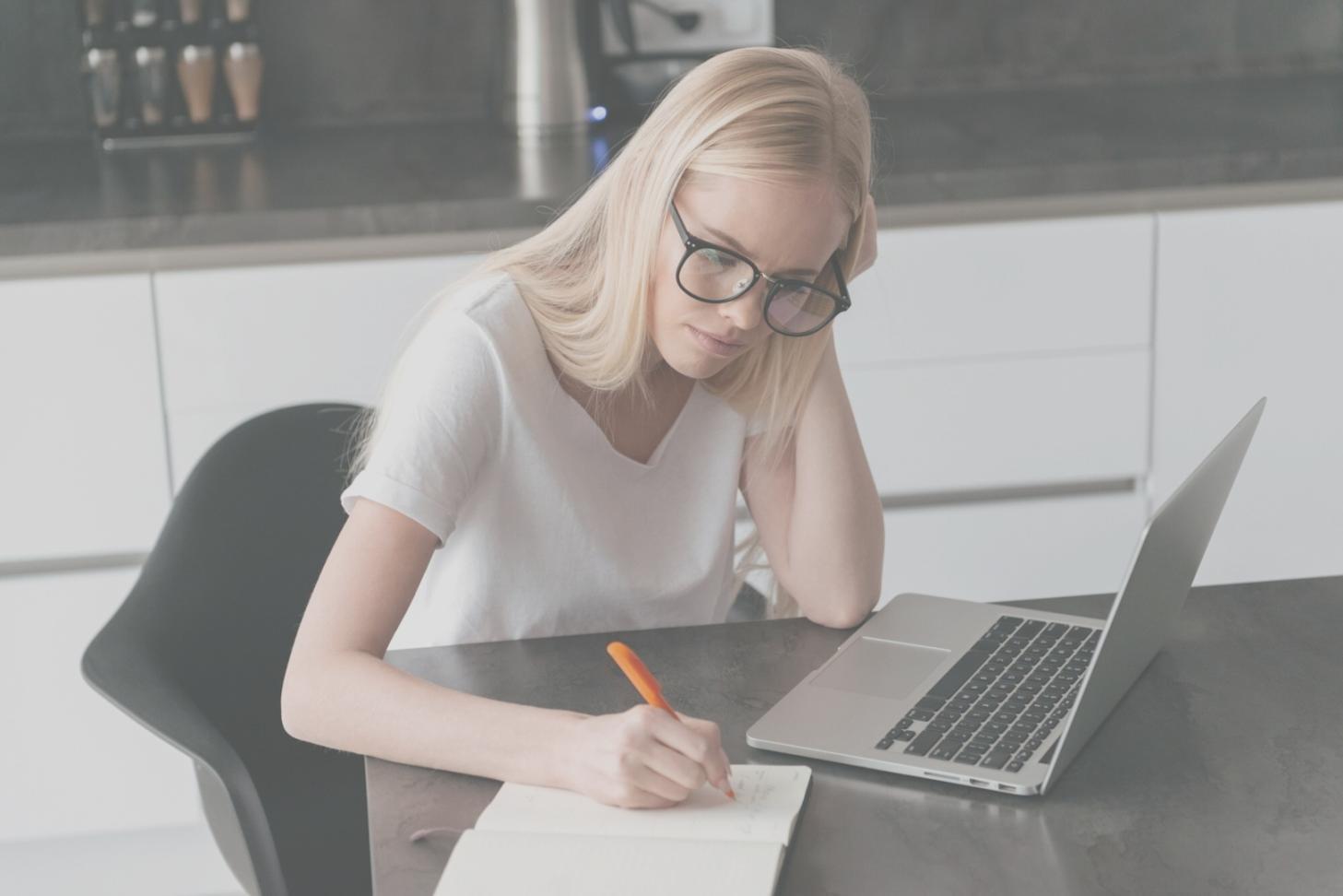 Financial planning workspace with budget analysis documents